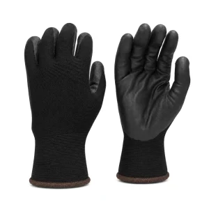10 Gauge Nylon Shell Microfoam Nitrile-Coated Breathable Oil-Resistant Non-Slip Industrial Work Gloves
