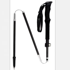 100% Carbon Fiber 5 Sections Ultralight Folding Walking Sticks