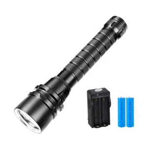 10000 Lumen High Intensity Aluminum Alloy Torch Underwater Work Light for Outdoor Adventures Fishing LED Diving Flashlight