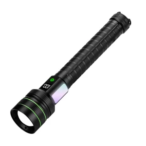 1000m Long Range Patrol Torch COB RGB Side Lights High Power Linterna Rechargeable Lantern Outdoor Camping Tactical Flashlight