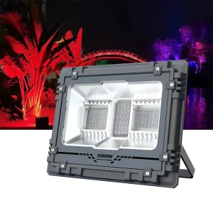 100W Solar Searchlight & 200W Floodlight Outdoor Garden LED Lights Energy Efficient Yard Lighting IP67 Rating