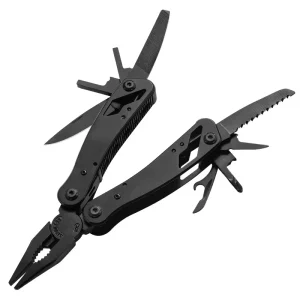 11 In 1 Black Coated Multi Tool Pliers Folding Multi Function Knife Saw Screwdriver Outdoor Camping EDC Survival Tool