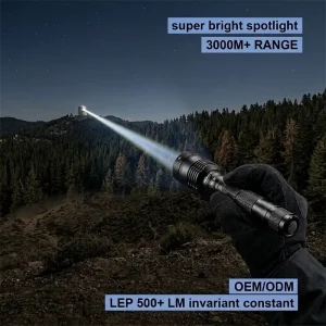 11W LEP Flashlight 3Km Long Range IP67 Waterproof Search Rescue Lamp