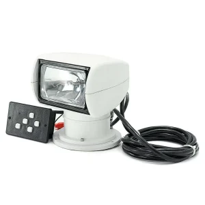 12/24V 100W 2500LM Remote Control Spotlight Halogen Yellow Light Source Truck Car Marine Search Searchlight Boat Accessories
