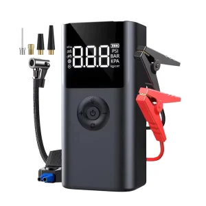 12000mAh 1800A 150PSI 6in1 Car Jump Starter Emergency Kit for Truck Car with Air Compressor for 12V Gasoline and Diesel Vehicles