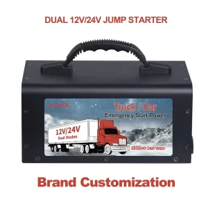 12V 24V Portable Truck Jump Starter 63000mAh 98000mAh High Capacity Battery Booster Pack Vehicle Emergency Starting Power Bank