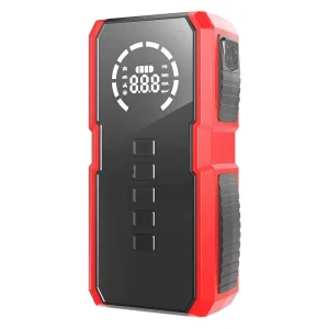 12V Portable Car Jump Start Air Pump Multifunction 10000mAh Jump Starter 15V 22mm Air Compressor 150PSI MAX Emergency Tool Kit