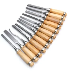 12pcs DIY Woodcut Knife Scorper Wood Carving Chisel Tools Woodworking Hobby Arts Crafts Nicking Cutter Graver Scalpel Pen