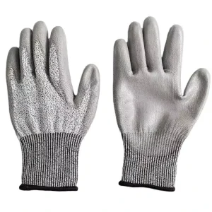 13G HPPE Double Sandy Nitrile-Coated Cut- and Oil-Resistant Anti-Slip Silicone-Free Safety Gloves for Construction