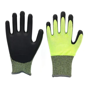 13G Level D Work Safety Gloves Nitrile Foam Coated Cut-Resistant Gloves