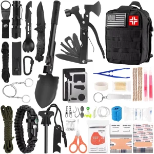 142 in 1 Hiking Emergency Survival Tool Travel Rescue Bag Camping Equipment Survival Outdoor Professional Survival Gear Kit