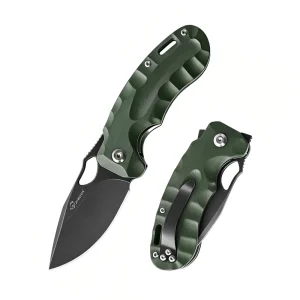 14C28N High Hardness G10 Handle Folding Knife Portable Tool Factory Own Design Satin Polish Blade Camping Hiking Pocket Knife