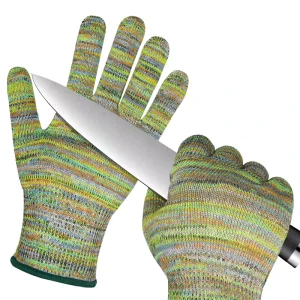 15 Gauge Seamless Knit Level 5 Cut Resistant Food Safe Gloves for Kitchen Meat Cutting