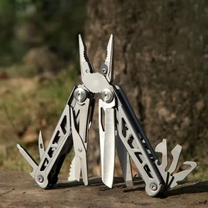 15 in 1 420 Steel Multi Tools Wire Stripper Knife Crimper Locking Pocket Folding Pliers Multipurpose Utility Tool