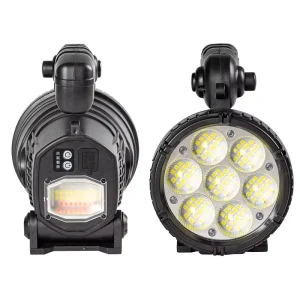 1500 Lumen Handheld Torch Outdoor Searchlight Portable Spotlight USB Rechargeable Tactical LED Flashlights Torches