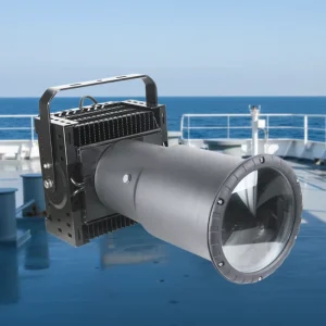 150W 220v Powerful Remote Control 360 Rotating Marine Waterproof Navigation Long Range Aluminium LED Searchlights for Boat