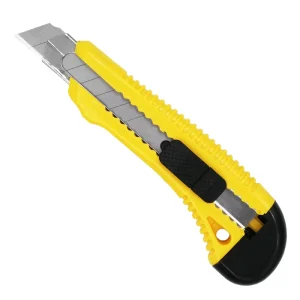 18MM Plastic Handle Retractable Snap Off Blade Safety Locking Utility Knife Cutter Knife