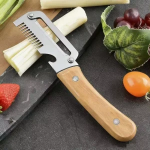 1pc Paring Knife Ergonomic Knife Stainless Steel Vegetable Peeler With 2-in-1 Fruit Potato Peeler