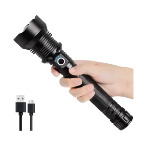 2000LM Emergency Hunting Camping Long Range Powerful Usb Rechargeable LED Torch Flashlight