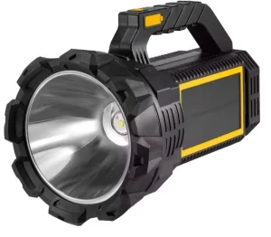 2000LM Rechargeable Spotlight Work Hand Lamp Outdoor 18650 Lithium Battery Solar LED Searchlight With USB