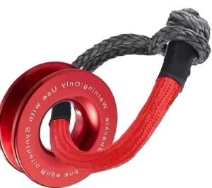 20Ton 38 000lbs Emergency Soft Shackle Red Black UHWMPE Recovery Ring ATV UTV SUV Tool