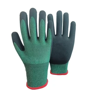 21 Gauge Nitrile Sandy A5 Cut Resistant Touchscreen Safety Gloves