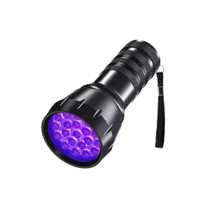 21LED UV Torch Flash Light Black Light UV Flashlight for Dogs Urine Detector for Dry Stains and Scorpion Hunting