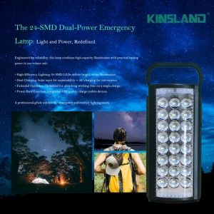 24 Pcs IP55 Waterproof LED Light Rechargeable Portable Mobile Phone Charger 6000K Daylight for Wide Outdoor Camping Emergency