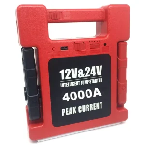 24000mAh 4000A 12V 24V Car Jump Starter All-in-One Emergency Tool Kit Battery Booster for Diesel Petrol Engine Vehicle