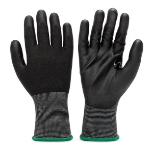 24G High-Grip ANSI A4 Cut-Resistant PU-Coated Construction Safety Gloves for Rebar Handling