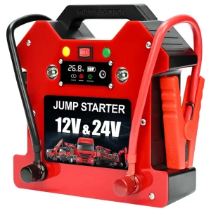 24V 80000mAh 3600A Peak Current Car Jumpstarter LED Light Emergency Power Bank for Cars Motorcycles Trucks Portable Starter