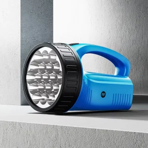 3 Colors LED Portable Rechargeable Searchlight Search Light Emergency Light 1200mAh Battery AC Charging