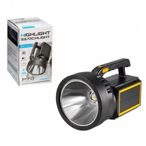3*Solar Panel Built-In Portable High Power Multifunctional Solar Powered Outdoor LED Searchlight Flashlight
