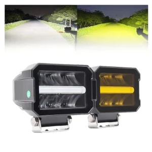 3.6Inch 30W 2200LM Super Bright LED Work Light Dual Lens DRL Auxiliary Fog Driving Light for Universal Car Truck SUV Offroad 4×4