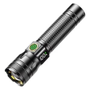 30W LED Built in Battery White Laser Flashlight USB Rechargeable Range 1500 Meters Torch Light Flashlights Camping Hand Lamp