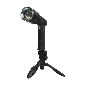 360 Light Super Bright Rechargeable Zoomable Torch LED Portable Flashlight With USB Charging Line