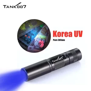 365nm 395nm Aluminum LED UV Flashlight Blacklight Torchlight for Trace Detection Jade Appraisal Waterproof Torch Lamp