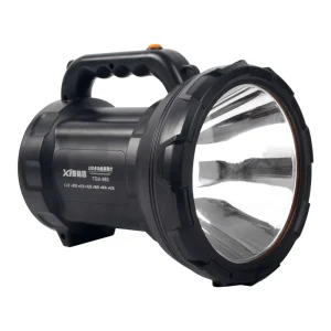 40000mAh High Brightness Handheld LED Searchlight Rechargeable with Burst Flash and 2 USB Outputs Long Lasting Flashlight Torch