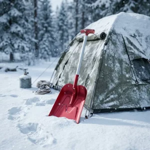43-65cm Telescopic Aluminum Car Emergency Shovel Collapsible Portable Snow Shovel Winter Roadside Breakdown Camping