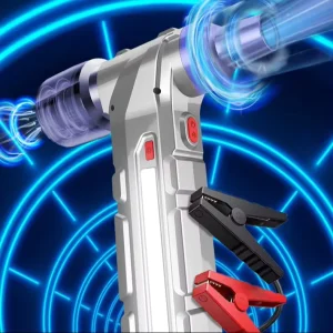 5 in 1 Car Vacuum Cleaner With Searchlight Tire Pressure Gauge Inflator 100w Powerful Suction for Wet and Dry Amphibious