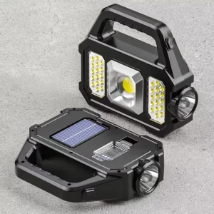 500LM Super Bright COB Work Lights Rechargeable Handheld 6 Modes Lanterns Searchlight