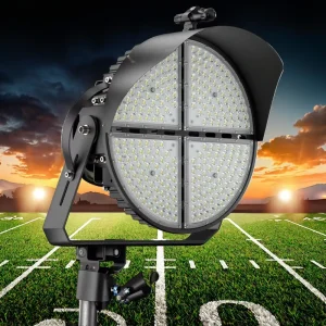 500W IP66 High Lumen LED Sports Flood Light Aluminum High Mast Flood Light for Soccer Stadium Lighting for Weather Resilience