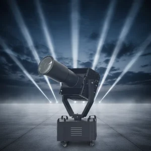 500W Powerful Sky Beam Tracker Moving Rotating 360 Degree External Searching Sky High Outdoor LED Searchlights for Sky