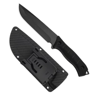 5CR14 Steel Fixed Blade Hunting Knife Heavy Duty Full Tang EDC Outdoor Camping Survival Bushcraft Knife with Kydex Sheath