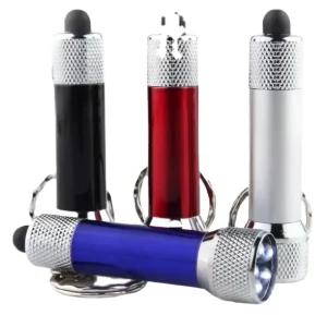 5LED Aluminum LED Keychain Flashlight Mini Pocket Flashlight 10000 Hours Working Time Multiple Colors