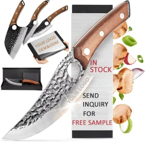 6″ Japanese Stainless Steel Chef Knife for Home Cooking BBQ OEM Professional Handmade Meat Cleaver Butcher Boning Knife