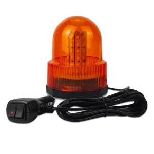 60LED Warning Light Engineering Forklift Strobe Light Emergency Flash School Bus Magnetic Flash Ceiling Light 12V 24V 30W LED