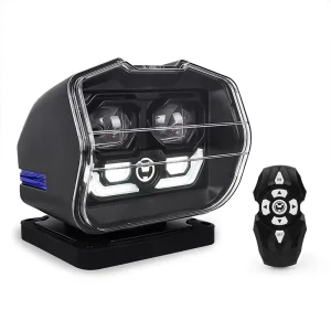 60W 360 Degree Remote Control LED Search Lights for Boat Marine Truck Off Road SUV