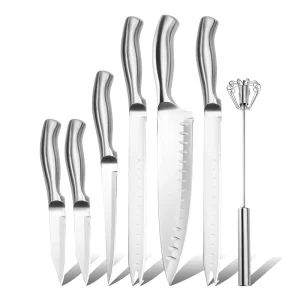 7PCS 3Cr13 Stainless Steel Kitchen Knife Set Gift Box Package for Home Restaurant