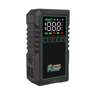 800A 12V Car Jump Starter 4 in 1 Portable Power Bank 8000 12000mAh Car Tire Inflator 150PSI Emergency Start Power Source